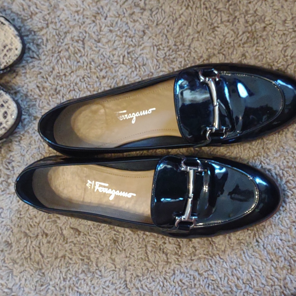 Ferragamo Patent Black Women's Loafer My informa